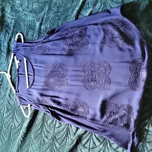 Nwot DANIEL RAINNBrinn Scoop Neck Pleat Detail Knit Top